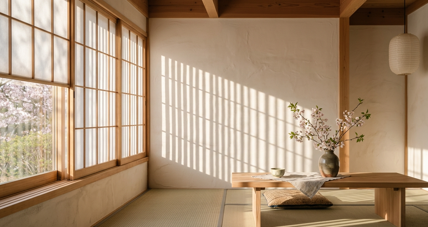 Spring Light and Shadow: Japanese Aesthetic Moments