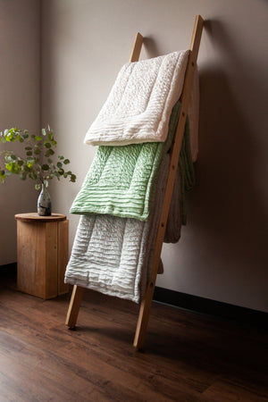 Storm Gray Marshmallow Blanket