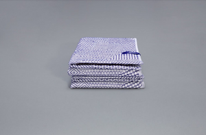 Sashiko White & Blue Cross Kitchen Towels, Set of 2