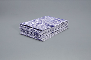 Sashiko White & Blue Cross Kitchen Towels, Set of 2